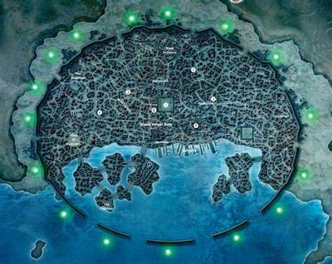 Walled Coastal City Sci Fi City Concept Art Fantasy City Map