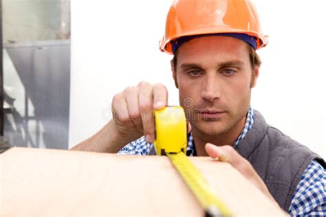 Construction Worker On The Job Stock Image Image Of Isolated