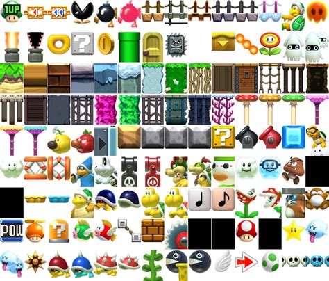 Wii U Super Mario Maker Palette Nsmbu The Spriters Resource