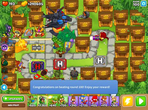 First Tim beating round 100 :D got a 1-0-1 engineer monkey : r/btd6