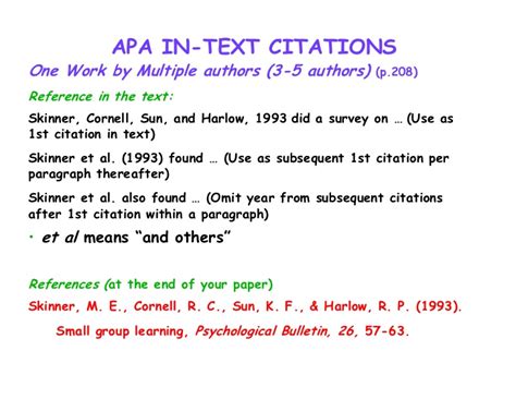 Second and the rest of the citations: Apa style 2007