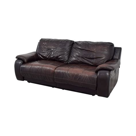 Be willing to talk price with an associate before leaving. 88% OFF - Raymour & Flanigan Raymour & Flanigan Brown Leather Power Recliner Sofa / Sofas