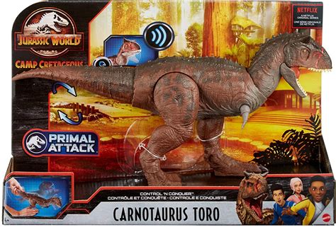 New Sealed Jurassic World Camp Cretaceous Carnotaurus Toro Control My