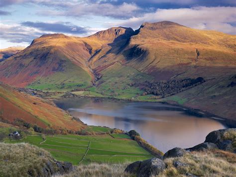 Scafell Pike And Wastwater In Wasdale Valley Lake District Cumbria