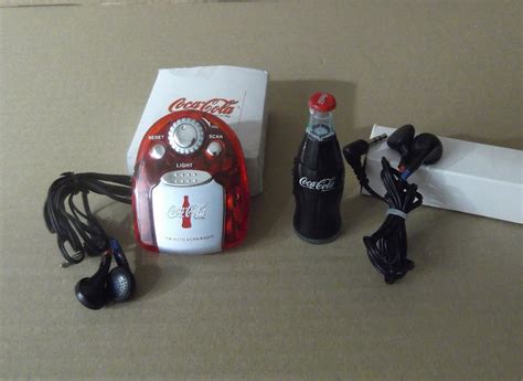vintage scan radios coca cola lot x 2 small bottle working etsy