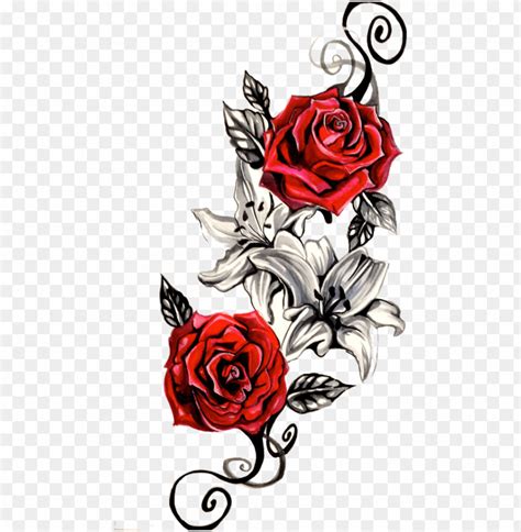 When combined with other symbols, it's a portrayal of emotions and significance that is hard to ignore. Download chest tattoos png - rose tattoo png - Free PNG ...