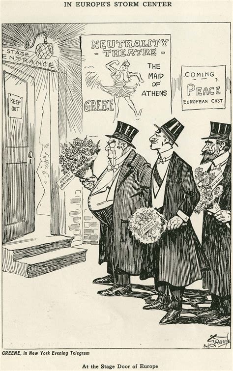 Editorial Cartoons America On The Brink Of War 1916