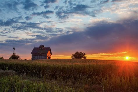 Barn At Sunset Photograph By Andrew Soundarajan Fine Art America