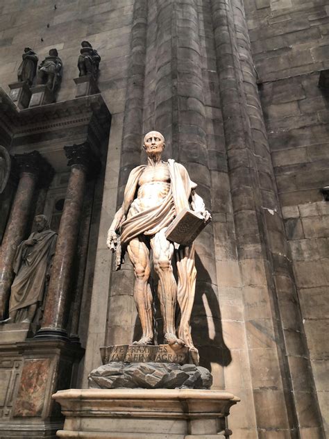 This Is A Picture I Took Of The Statue Of St Bartholomew In The Right
