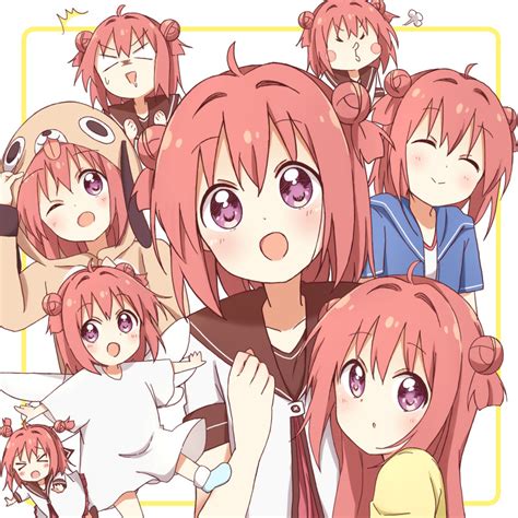 mesushio akaza akari yuru yuri commentary request highres