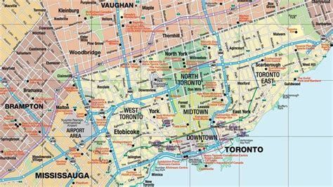 Magazines Guides And Maps Tourism Toronto Toronto Map Toronto
