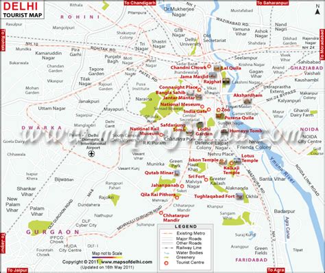 Delhi Tourist Map Free Travel Map Of Delhi