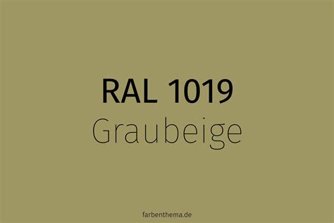 RAL 1019 Graubeige Farbenthema