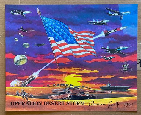Vintage And Original 1991 Operation Desert Storm Persian Gulf Etsy