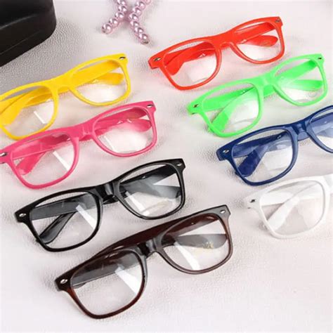 Mayitr 1pc Fashion Nerd Clear Glasses Clear Lens Geek Glasses Plain Mirror Full Frame Eyeglasses