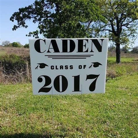 Graduation Yard Sign Class Of 2017 High School Graduate
