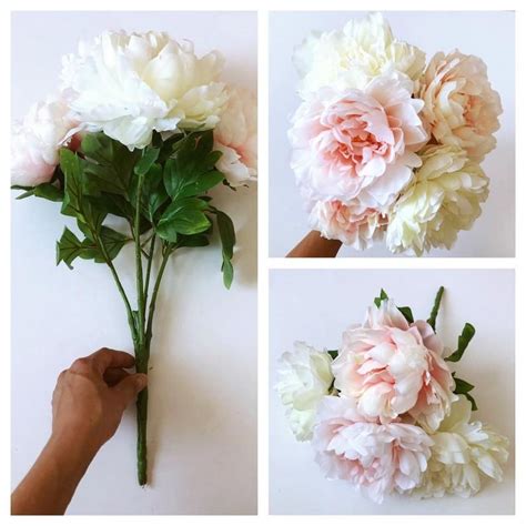 We did not find results for: Soft Peach Silk Peony Bouquet, Artificial flowers, Faux ...
