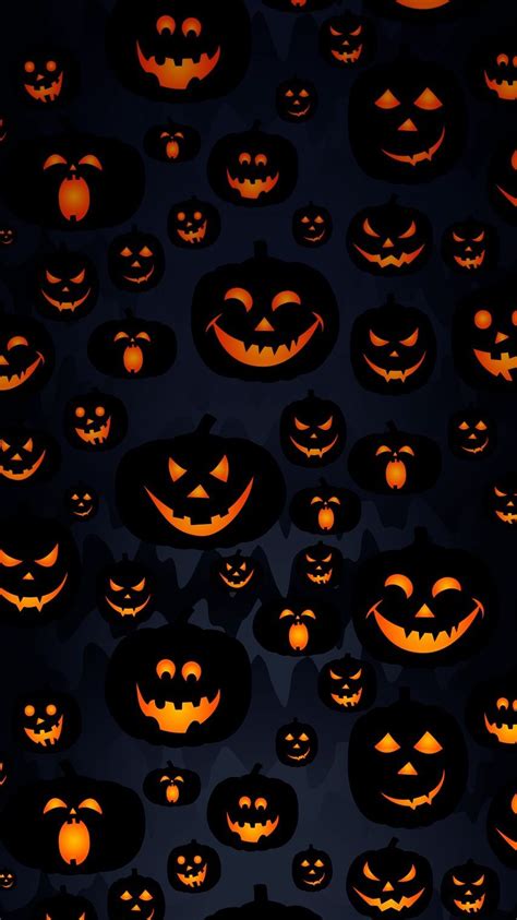 Scary Halloween Pumpkin Masks Iphone Wallpaper Halloween Wallpaper
