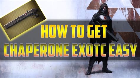 Destiny How To Get The Chaperone Easily Exotic Shotgun Youtube