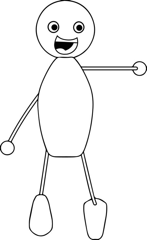 Awesome Running Stick Man Coloring Page Stick Man Coloring Pages