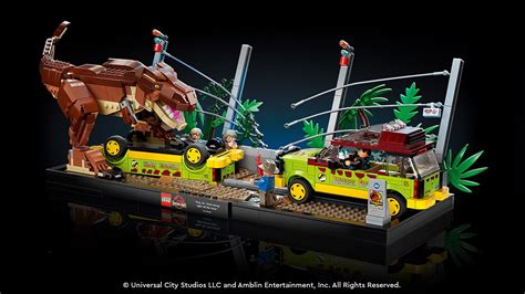 Lego Announces 1212 Piece Jurassic Park T Rex Breakout Set