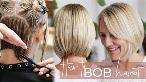 How To Cut A Short Bob Haircut Popular Haircut Tutorial With Easy