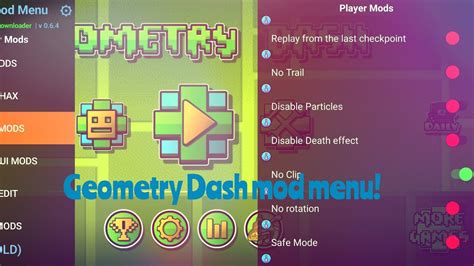 Geometry Dash Mod Menu V2111 No Clip Unlock All Level Edit And More
