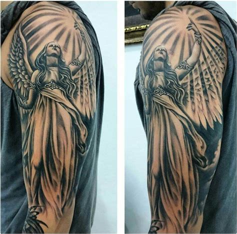 Discover Guardian Angel Shoulder Tattoo Best In Cdgdbentre