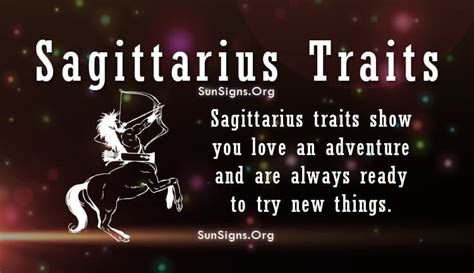 Sagittarius Personality Traits And Characteristics Sunsignsorg