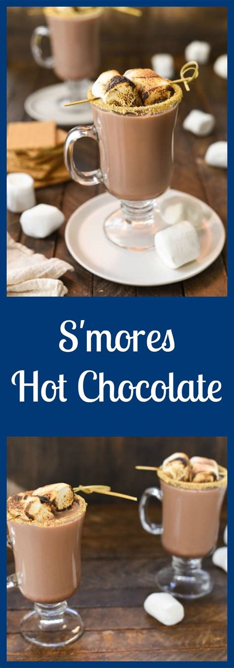 S Mores Hot Chocolate Recipe Smores Hot Chocolate Yummy Drinks Christmas Food