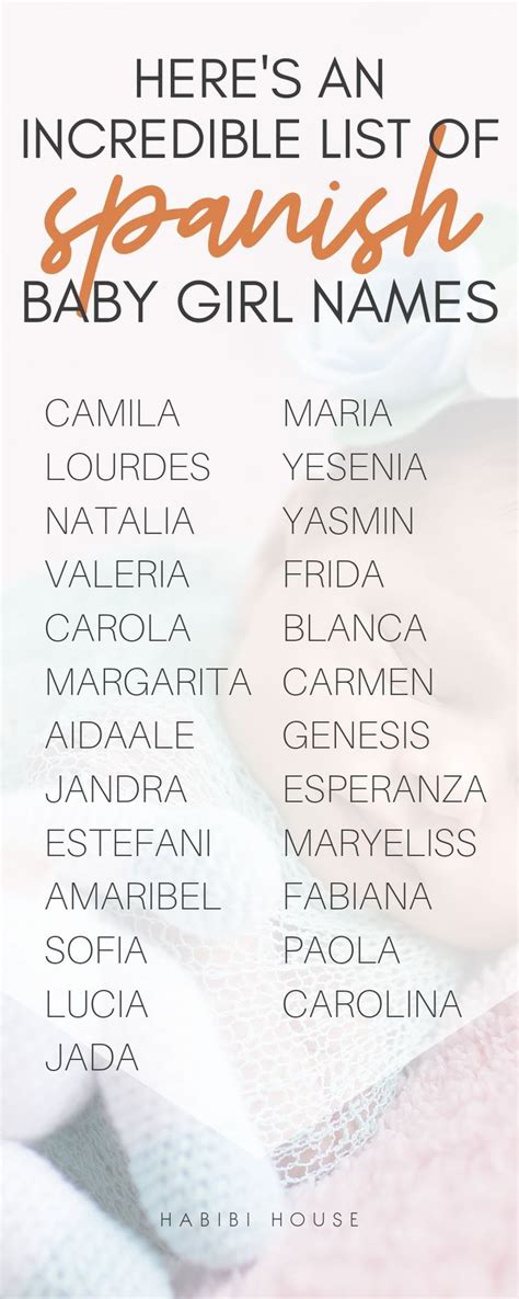 You Have To See This Very Unique Spanish Baby Girl Names List That Are