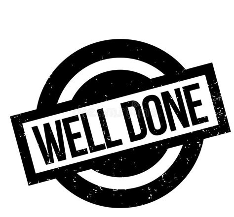 Well Done Rubber Stamp Stock Vector Illustration Of Great 96429337