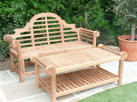 Lutyens Teak Bench And Coffee Table Humber Imports Uk Humber Imports