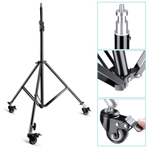 Neewer Photography Studio Heavy Duty Light Stand With Caster Wheels Nd