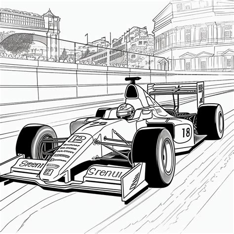 Ferrari F1 Colouring Pages Free Printable Templates