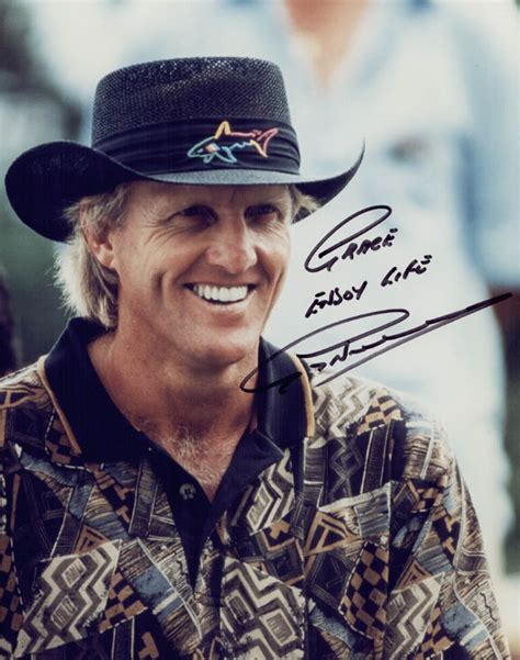 The official pga tour profile of greg norman. Greg "The Shark" Norman - Autographed Inscribed Photograph ...