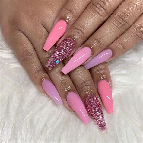 Qtdoesmynails💅🏾 On Instagram “different Shades Of Pink 💞 • • Online