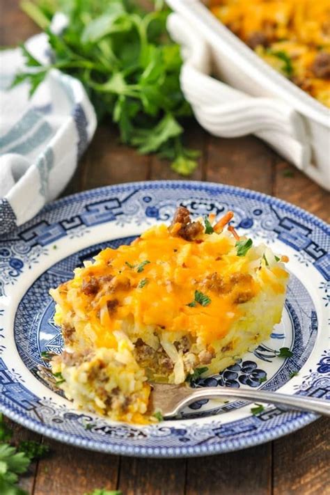 Overnight Egg And Hash Brown Casserole Overnight Country Sausage And