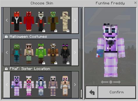 Five Nights At Freddys Sister Location Skin Pack Minecraft Skin Packs