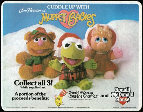 Muppet Babies Christmas Plushies From Mcdonalds 1987 Rnostalgia
