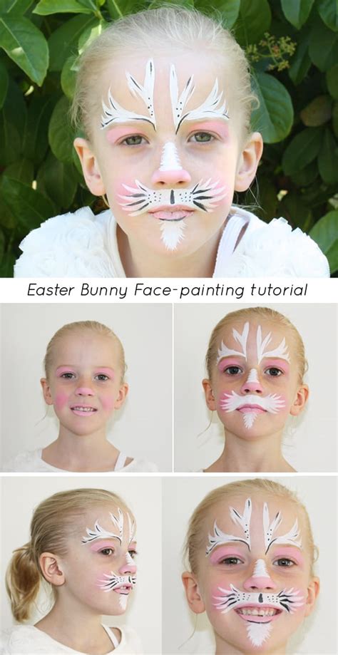 Easter Bunny Face Paint Tutorial Mouths Of Mums