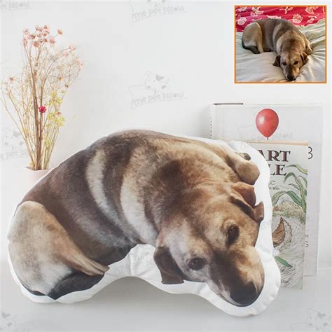 Custom Dog Shaped Memorial Pillow For Pet Owners From Your Dog Picture