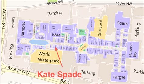 West Edmonton Mall Kate Spade Floor Plan Retail Insiderpng