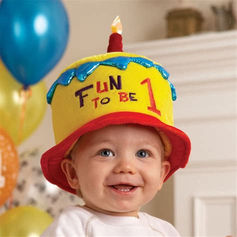 View Larger Image First Birthday Hats Fun To Be One Birthday Hat