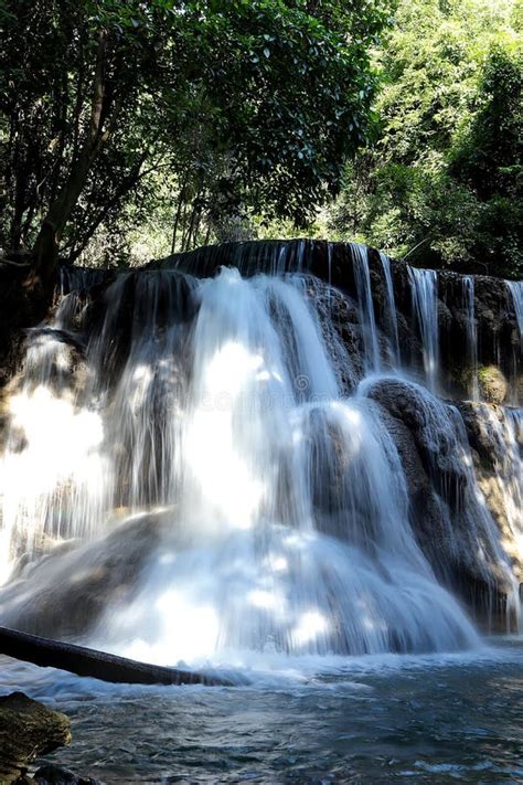 Huay Maekamin Waterfall In Khuean Srinagarindra National Park Kanchan