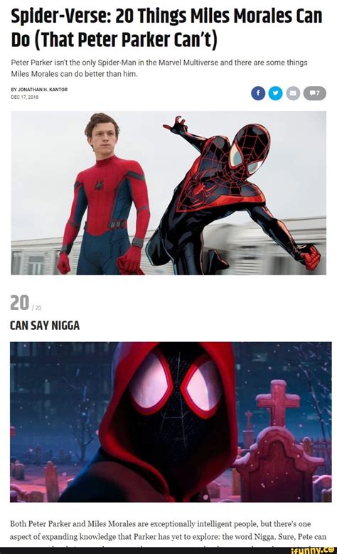 Spider Verse 20 Things Miles Morales Can Do That Peter Parker Cant