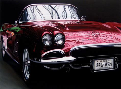 Hyper Realistic Muscle Cars Paintings