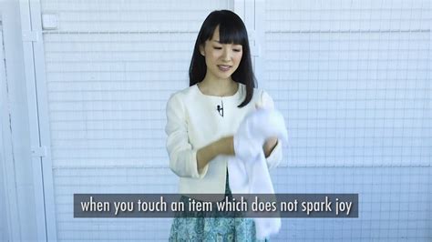 Reprinted from spark joy copyright (c) 2016 by marie kondo. Marie Kondo: How to tell if an item Sparks Joy - YouTube