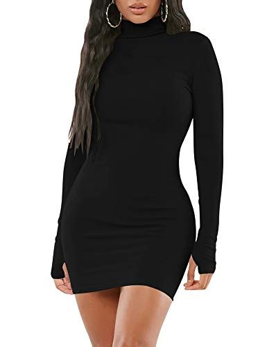 Look Stylish And Elegant In A Turtle Neck Bodycon Dress
