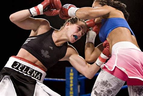 Jelena Lands A Solid Punch To The Belly By Freddobbs Women S Wrestling Belly Abs Women